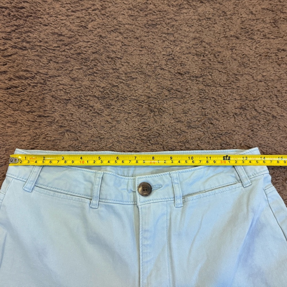 2 FOR $20 Old Navy Light Baby Blue High Rise Wide Let Crop Pants Size 4 - Picture 3 of 9